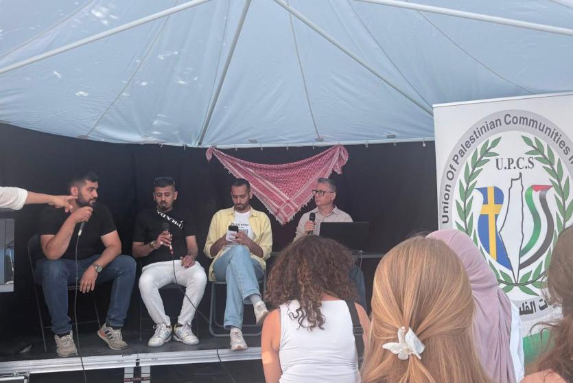 اتحاد الجالية الفلسطينية في السويد يشارك في أسبوع السياسة بألميدالين
