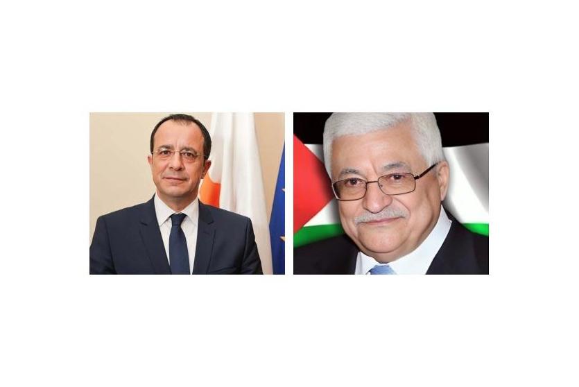  الرئيس عباس ونظيره القبرصي