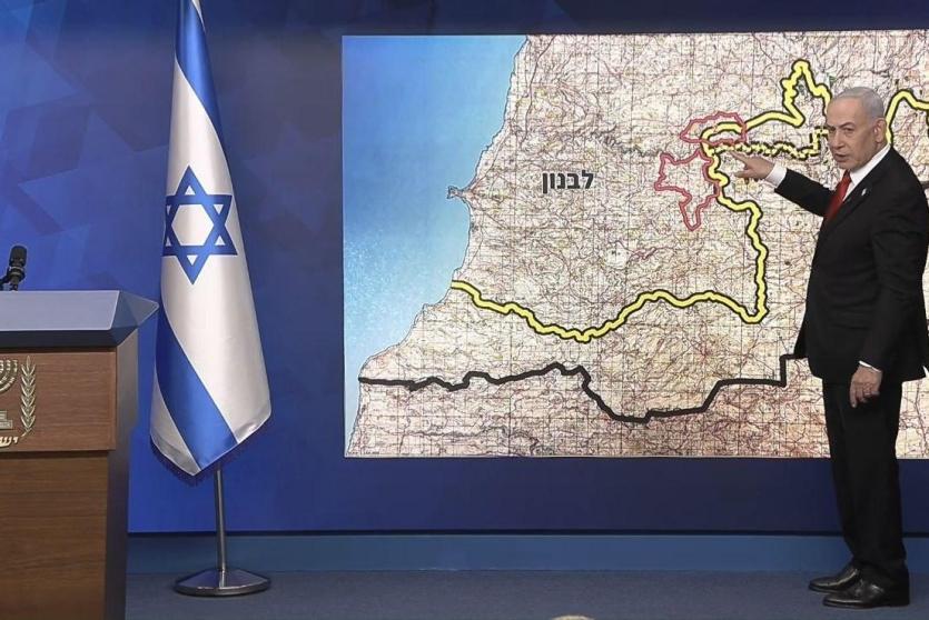 نتنياهو يستعرض عملية الانسحاب من مناطق لبنان