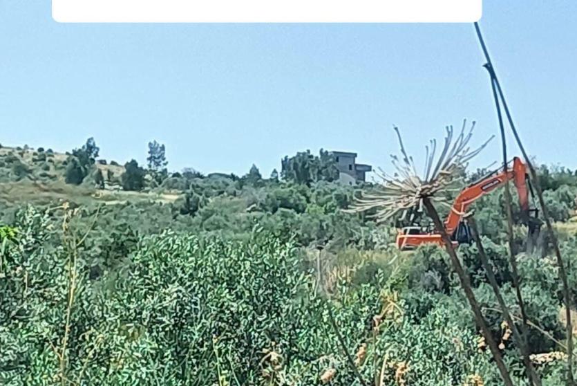 جانب من توثيق وزارة الزراعة لانتهاكات الاحتلال 