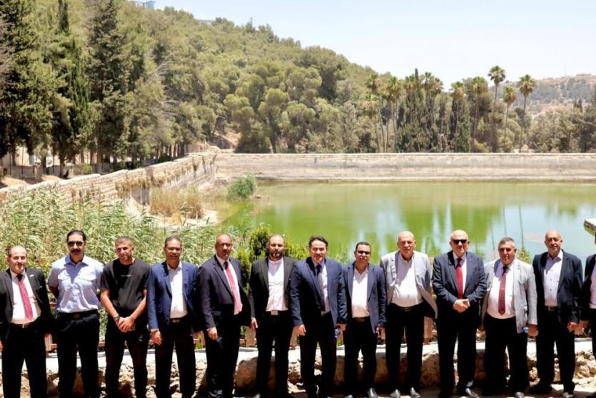 الحايك وحجاوي وسلمان يتفقدون موقع برك سليمان الأثري ويؤكدان مواصلة الجهود لحمايته
