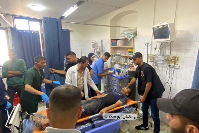 إصابات في مستشفى المعمداني 