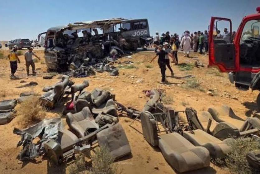 من موقع حادث السير