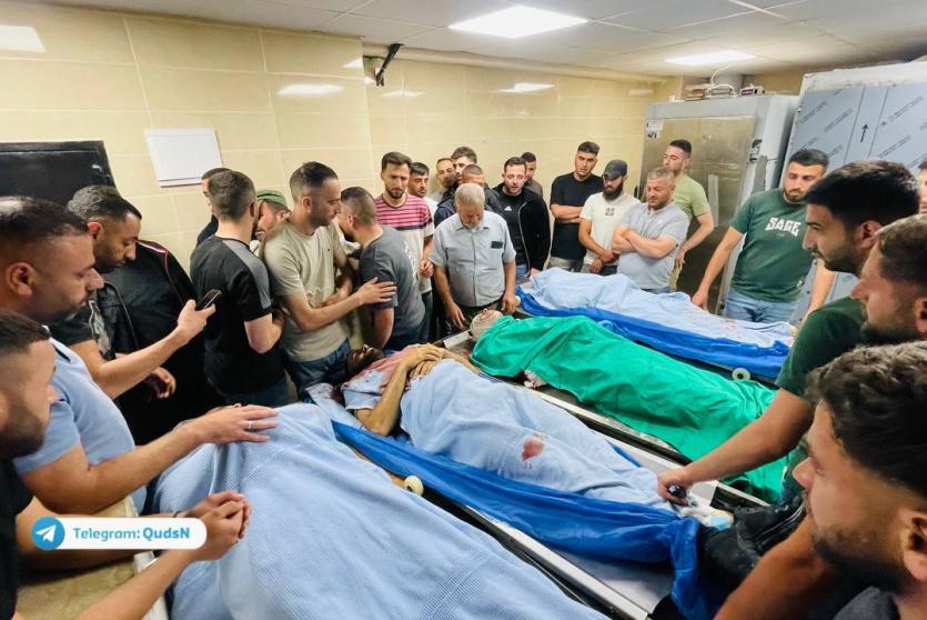 بالصور: تشييع جثامين شهداء بلدة تل وسط قيود مشددة من الاحتلال