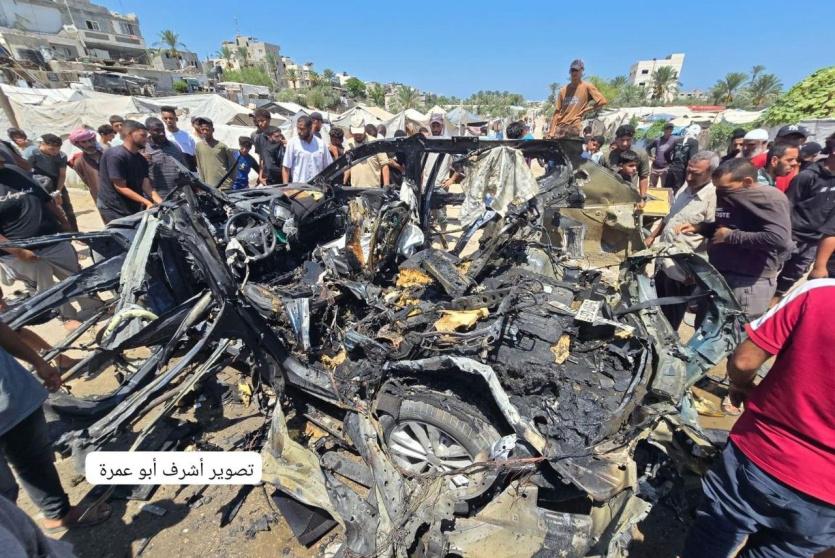 شهيدان وجرحى في استهداف مركبة مدنية بدير البلح