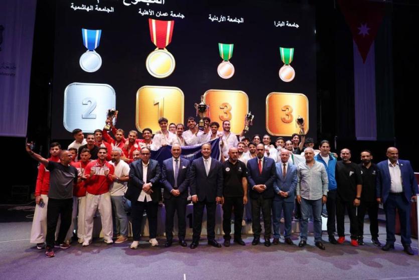 عمان الاهلية بطلة الجامعات الأردنية في الكراتيه للطلاب ووصيفه البطولة للطالبات .. صور