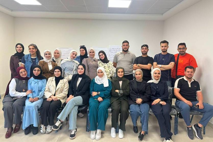 من التدريب الأول ضمن برنامج مسارات إعلامية 