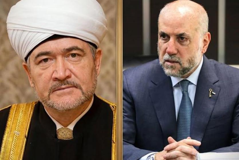 الهباش ومفتي روسيا يبحثان تصاعد العدوان الإسرائيلي على الشعب الفلسطيني