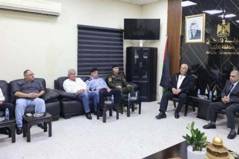 وزير الداخلية يتفقد طولكرم وقلقيلية