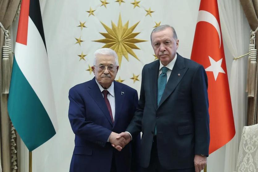 الرئيسان اردوغان وعباس