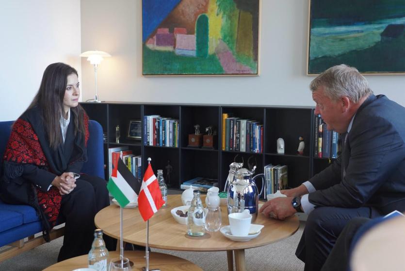 السفيرة تغريد خليل تقدم أوراق اعتمادها سفيرة لدولة فلسطين لدى الدنمارك