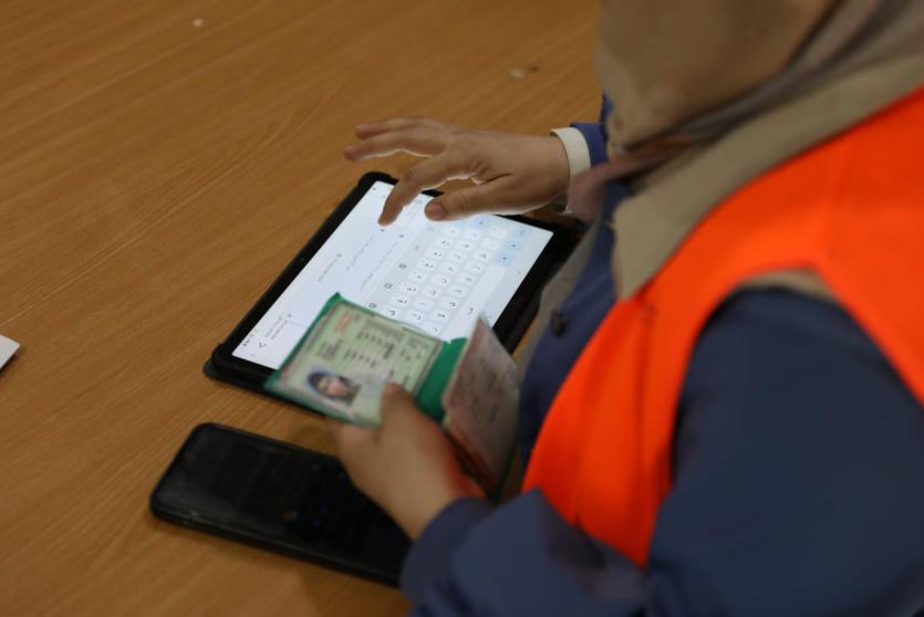  التسجيل الميداني للناخبين في محافظات الضفة