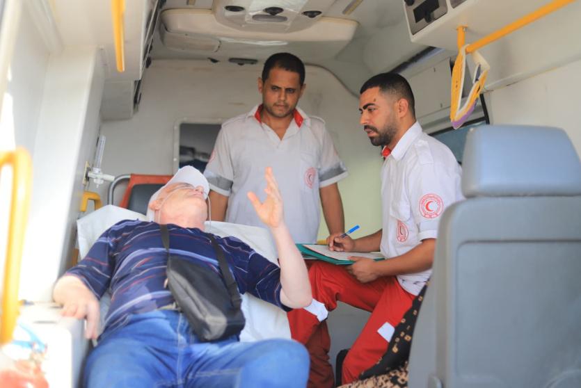 من عملية إجلاء المرضى