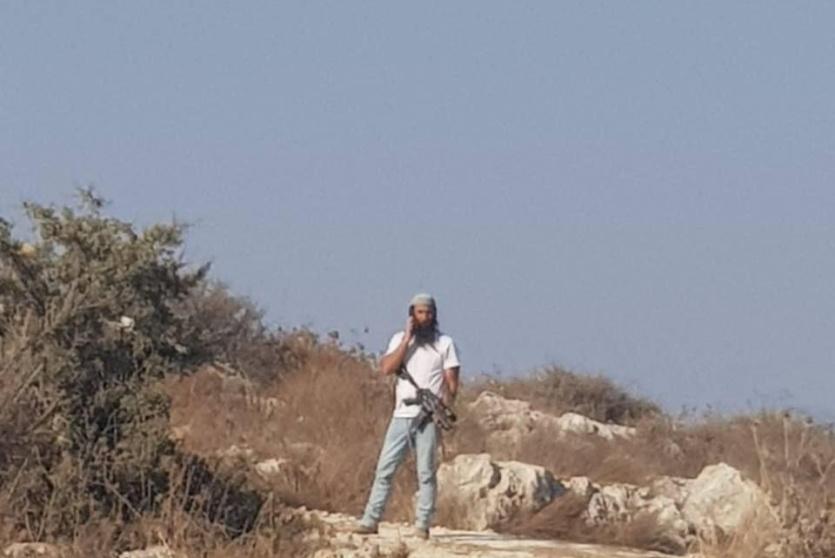 من مكان اعتداء المستوطنين في عرابة