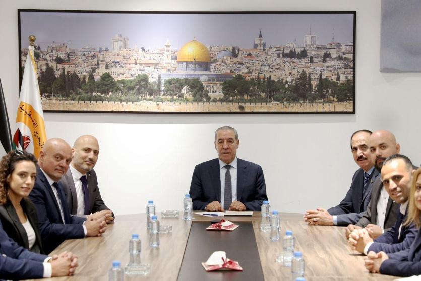 الشيخ يستقبل رئيس وأعضاء المجلس البلدي لمدينة بيت ساحور