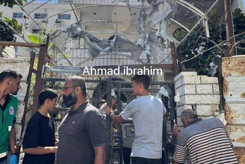 من مكان الغارات اليوم على مدينة غزة