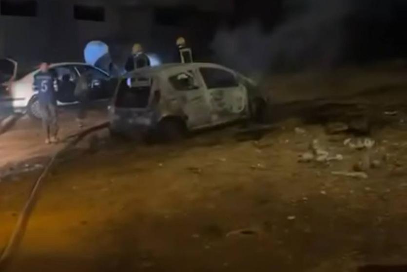 احراق مركبات في بيتا