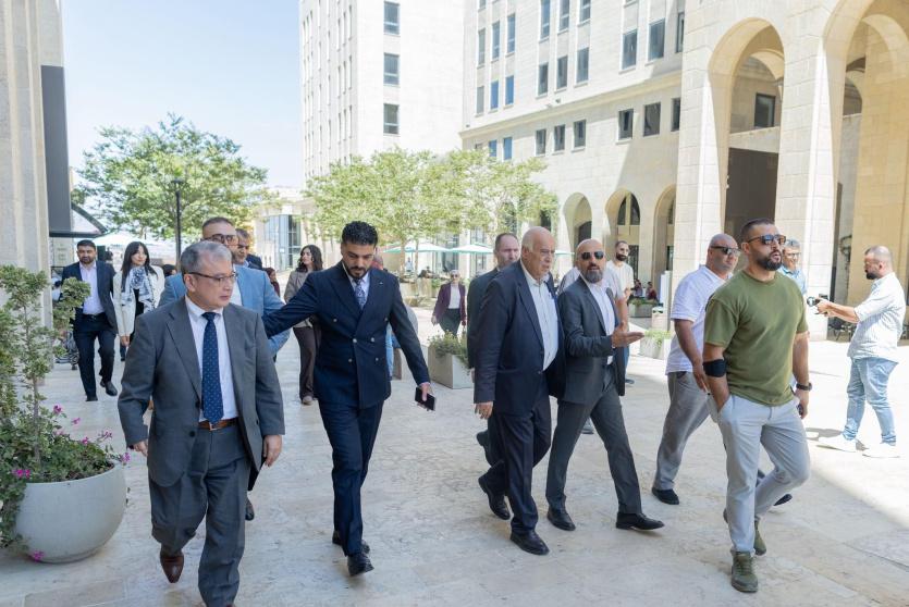 خلال حفل وداع البعثة للفلسطينية