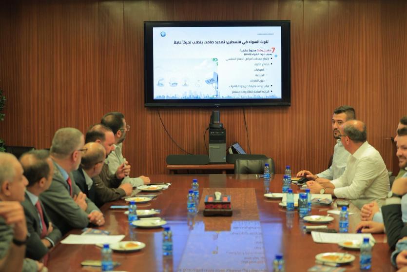 خلال فعالية إطلاق جامعة النجاح لشبكة AirAware