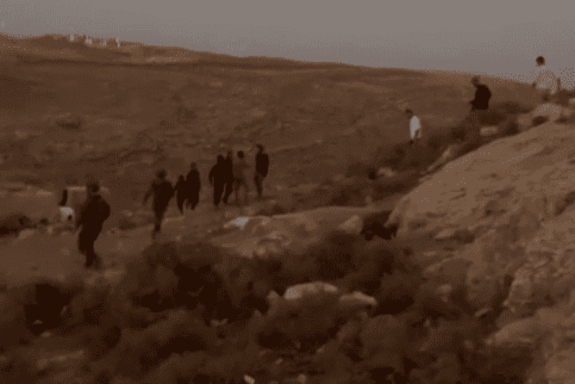 من مكان اعتداء المستوطنين