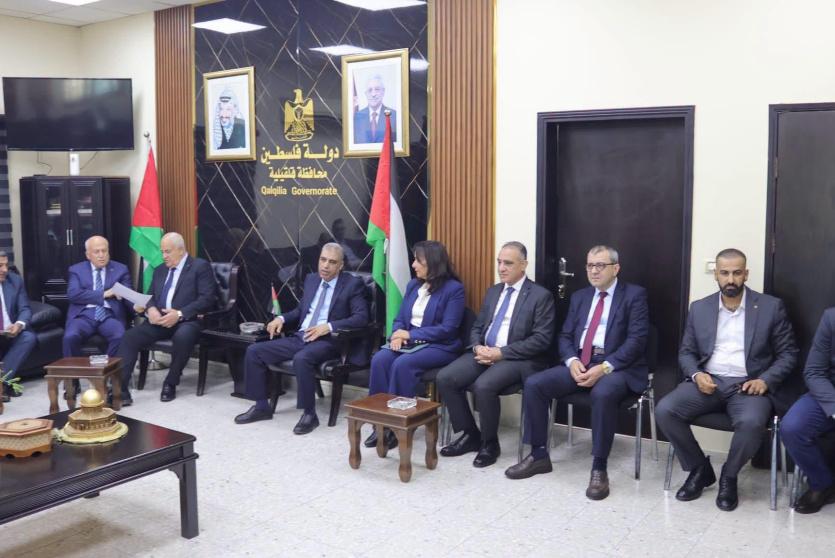 من زيارة الوفد الوزاري إلى قلقيلية