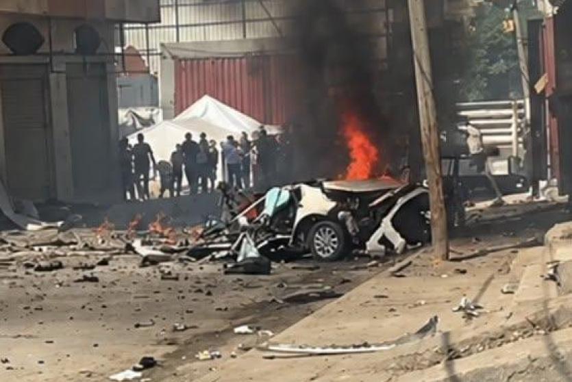 شهيد ومصابون جراء قصف الاحتلال مركبة في حي التفاح شرق مدينة غزة