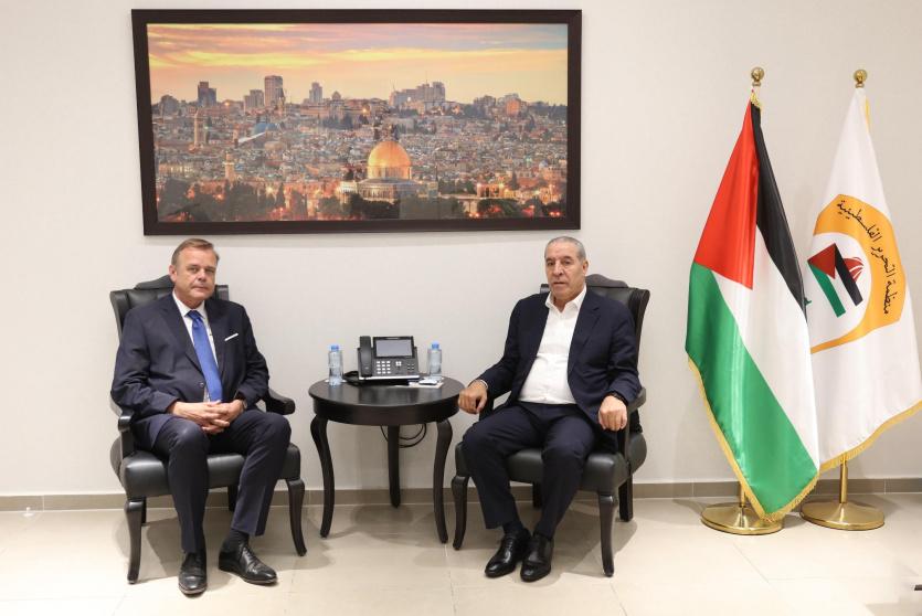 الشيخ يلتقي رئيس مكتب تمثيل هولندا لدى فلسطين