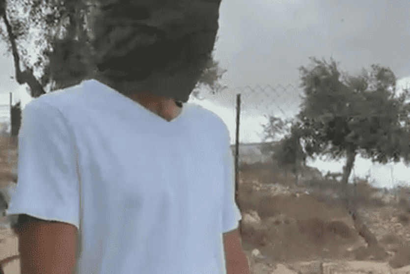 المستوطنون لحظة الهجوم في الطيبة