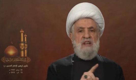نعيم قاسم يعلن فشل الدبلوماسية ويؤكد: السلاح باقٍ والردّ مستمر