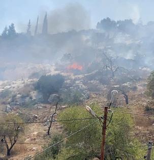 مستوطنون يحرقون منشآت زراعية شمال شرق القدس