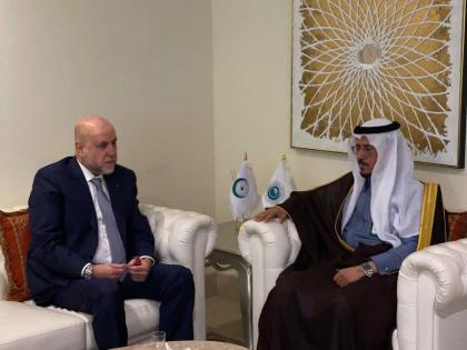 الهباش ومدير هيئة حقوق الإنسان في منظمة التعاون الإسلامي يبحثان سبل تعزيز التعاون