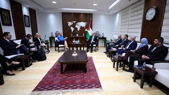 رئيس الوزراء يستقبل وزيرة خارجية فنلندا