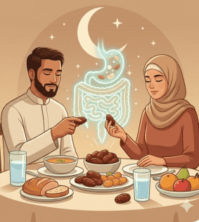 هل الصيام مفيد للجهاز الهضمي وما الأخطاء الشائعة في الإفطار والسحور؟