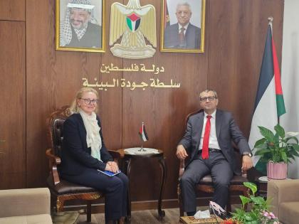 سلطة جودة البيئة تبحث مع القنصلية الليتوانية تعزيز التعاون وتطوير مشروع التوأمة