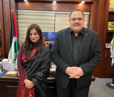 صيدم يبحث مع سفيرة الهند لدى فلسطين سبل تعزيز العلاقات الثنائية