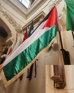 رفع علم دولة فلسطين في مسار الأعلام بفلوريدا الأوروغوانية