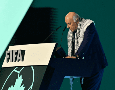 الرجوب أمام كونغرس الفيفا: ملفنا الآن أمام محكمة التحكيم الرياضي