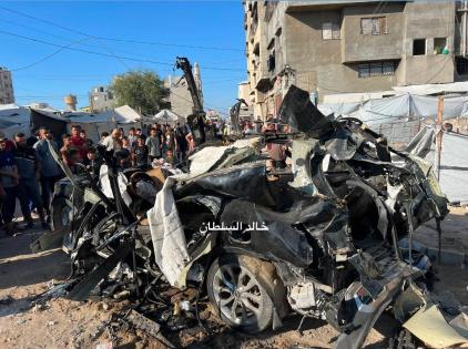 4 شهداء بينهم سيدة في قصف استهدف مركبة ومواطنين شمال غرب مدينة غزة