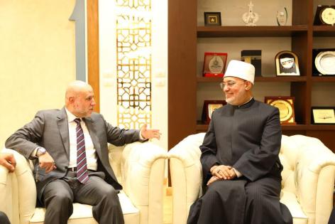 الهباش يبحث مع مفتي مصر تعزيز التنسيق لنصرة فلسطين وخدمة قضايا الأمة الإسلامية