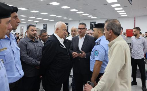 وزير الداخلية يتفقد محافظة أريحا والأغوار واستراحة المسافرين في معبر الكرامة