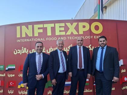 وفد اتحاد الصناعات الغذائية والزراعية الفلسطينية يشارك في افتتاح معرض INFTEKPO 2026 في عمّان/ الاردن