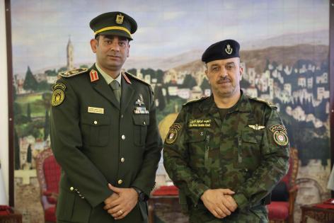 اللواء العبد إبراهيم خليل يستقبل الملحق العسكري الفلسطيني لدى لبنان