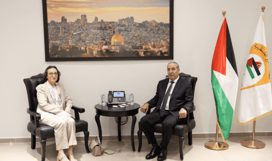 الشيخ يبحث مع القنصل البلجيكي التطورات السياسية والأوضاع في الضفة وغزة