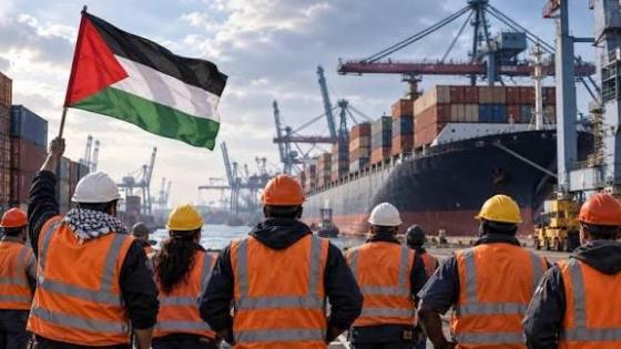 خاص | نحو 50 ميناء حول العالم تشارك في تحركات نقابية تضامنا مع غزة