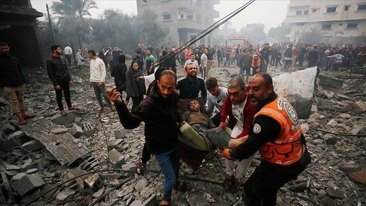 استشهاد مواطن ونجله في غارة للاحتلال على منزل وسط قطاع غزة