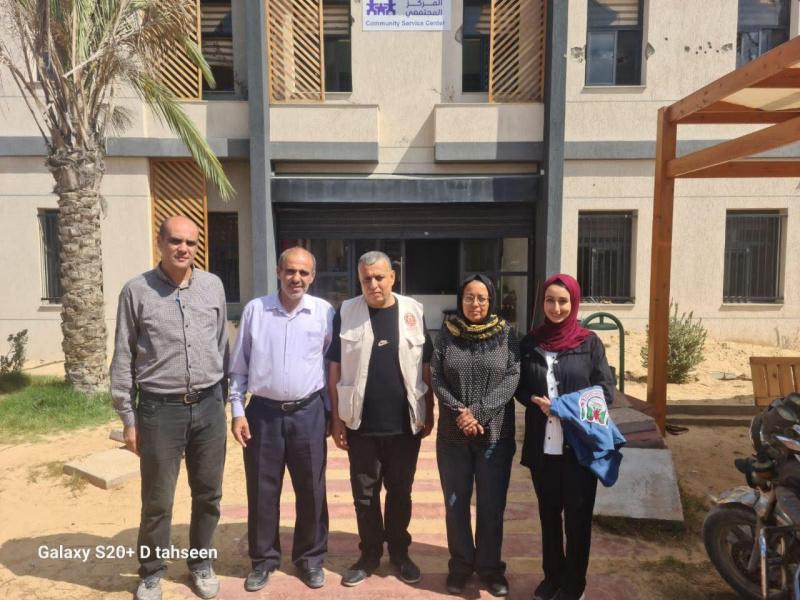 غزة: وفد من نقابة الصحفيين يزور مركز العمل التنموي /معاً 
