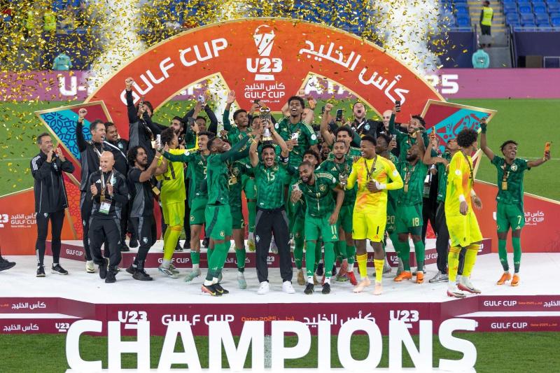 المنتخب السعودي يتوّج بلقب كأس الخليج العربي تحت 23 عاماً