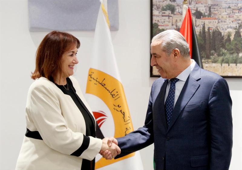 الشيخ يستعرض مع وفد أوروبي تطورات الأوضاع الفلسطينية وجهود إحياء المسار السياسي
