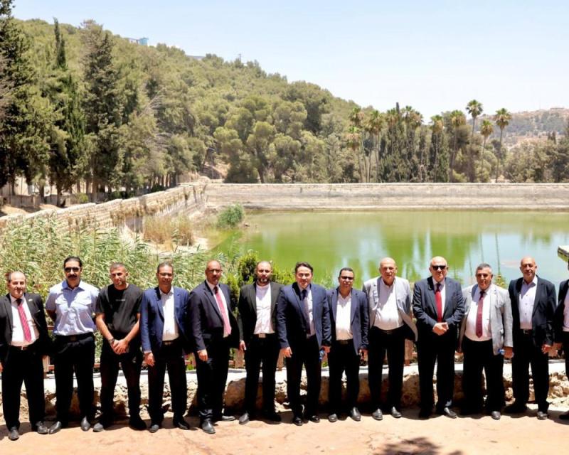 الحايك وحجاوي وسلمان يتفقدون موقع برك سليمان الأثري ويؤكدان مواصلة الجهود لحمايته