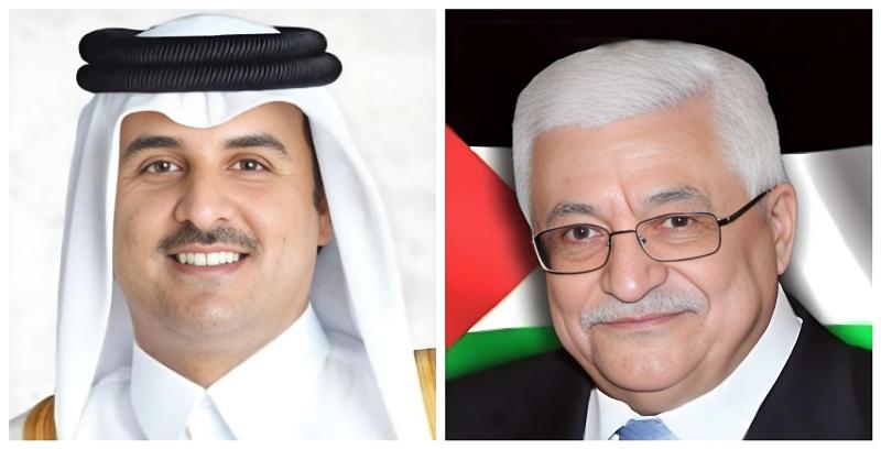 الرئيس يصل قطر ويلتقي الأمير تميم ويعزي بوفاة الشيخ حمد بن خليفة آل ثاني